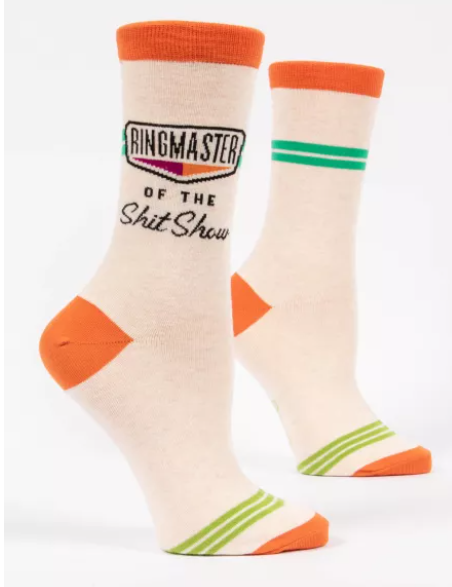 Ringmaster Of The Shit Show Crew Socks