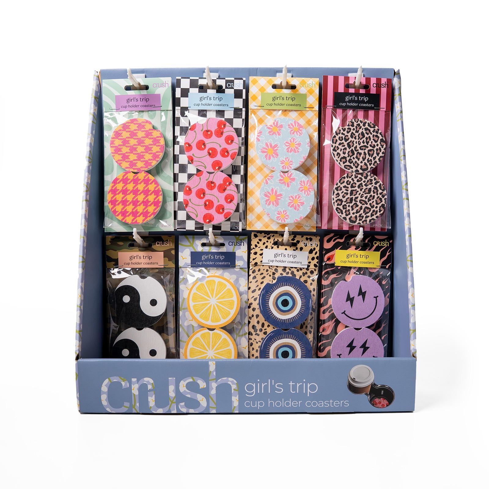Crush™ Girl's Trip Cup Holder Coasters
