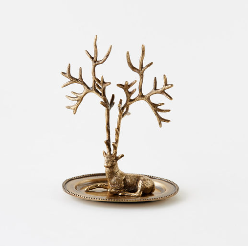 Deer Brass Dish