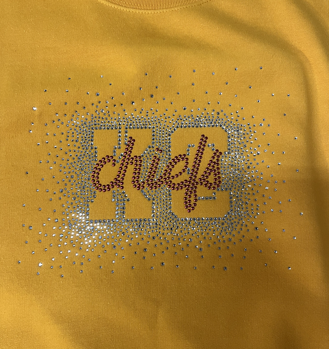 Gold Chiefs Rhinestone