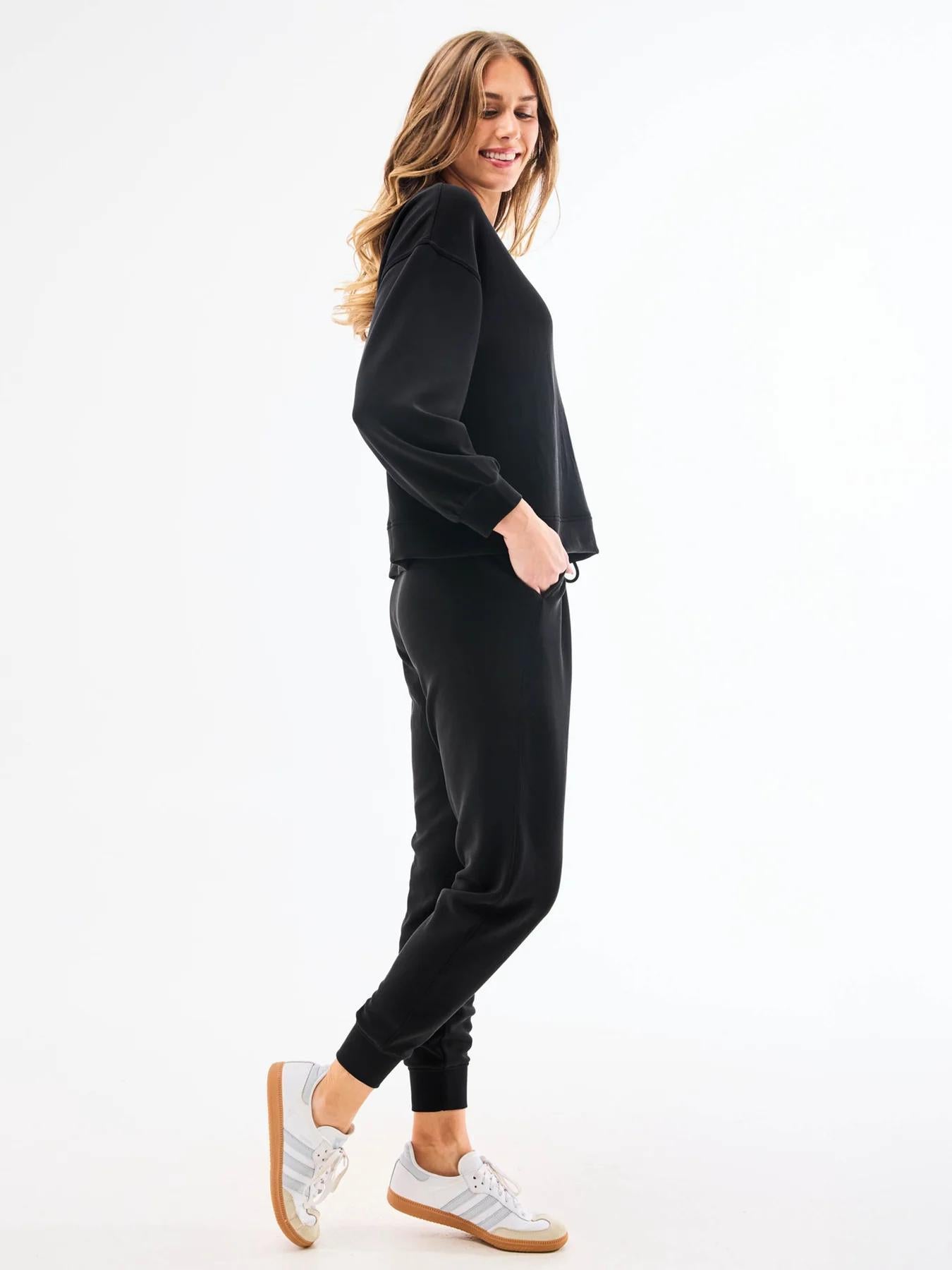 Cora Jogger Pants | Black