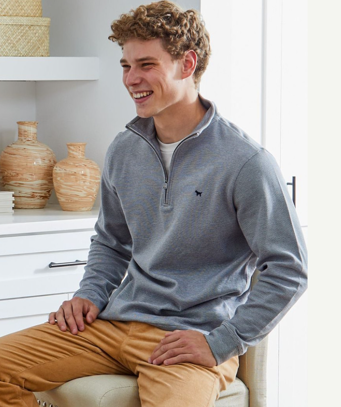 SS Men's Gray Quarter Zip