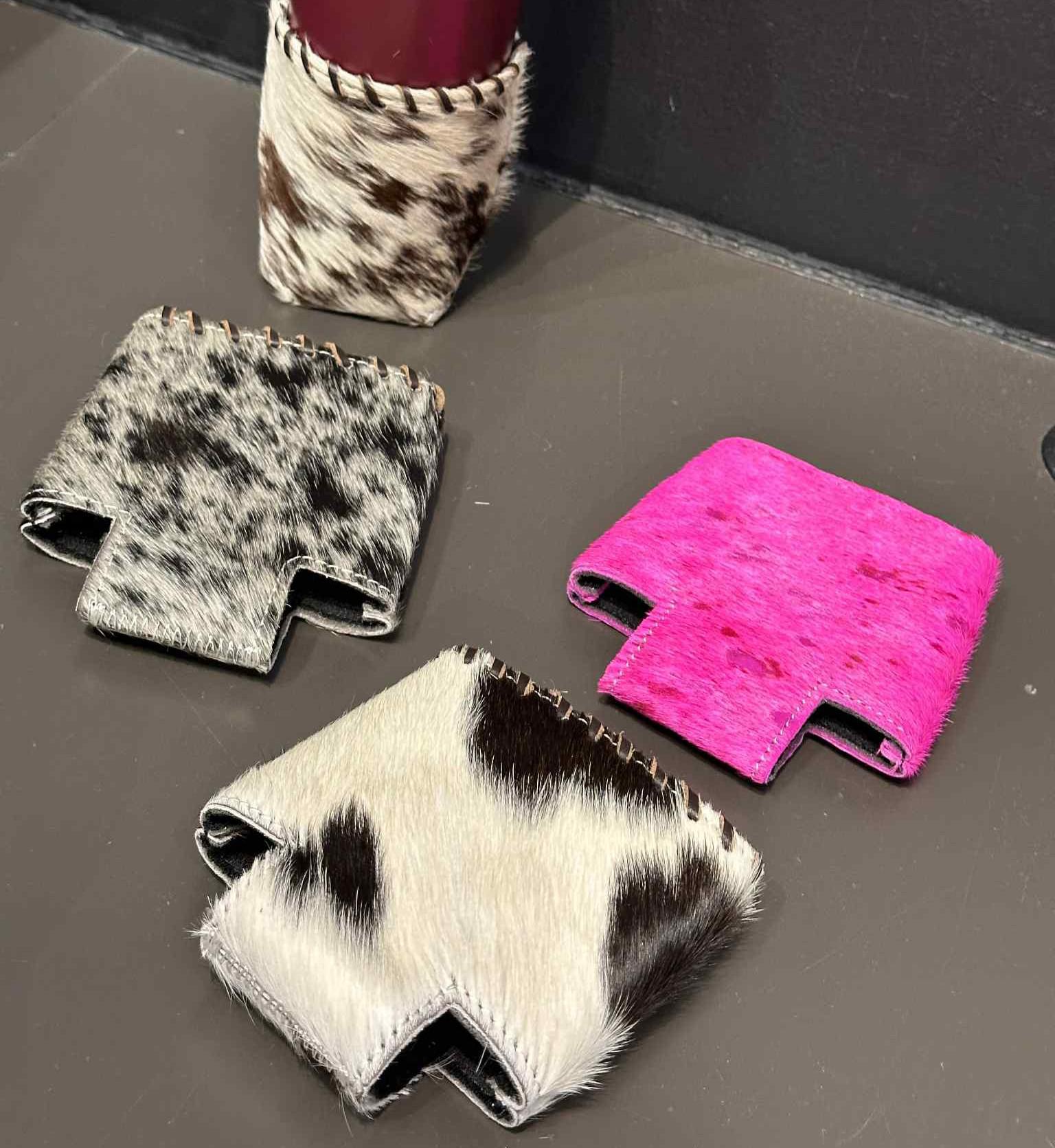 Cowhide Koozies