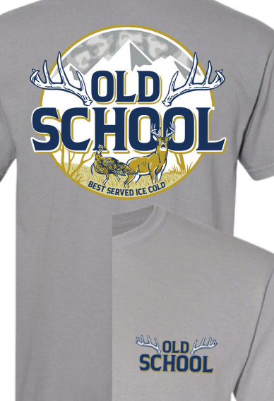 Old School Racked Sunset Tee