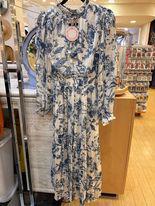 Lurex Floral Midi Dress