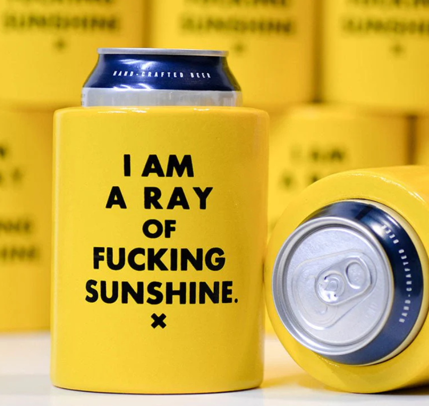 I Am a Ray of Fucking Sunshine Vintage Beer Koozie