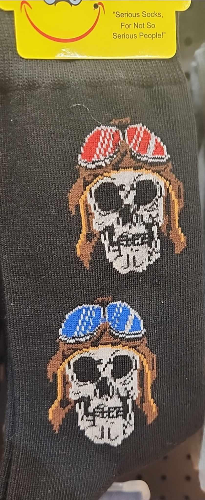 Aviator Skull Socks