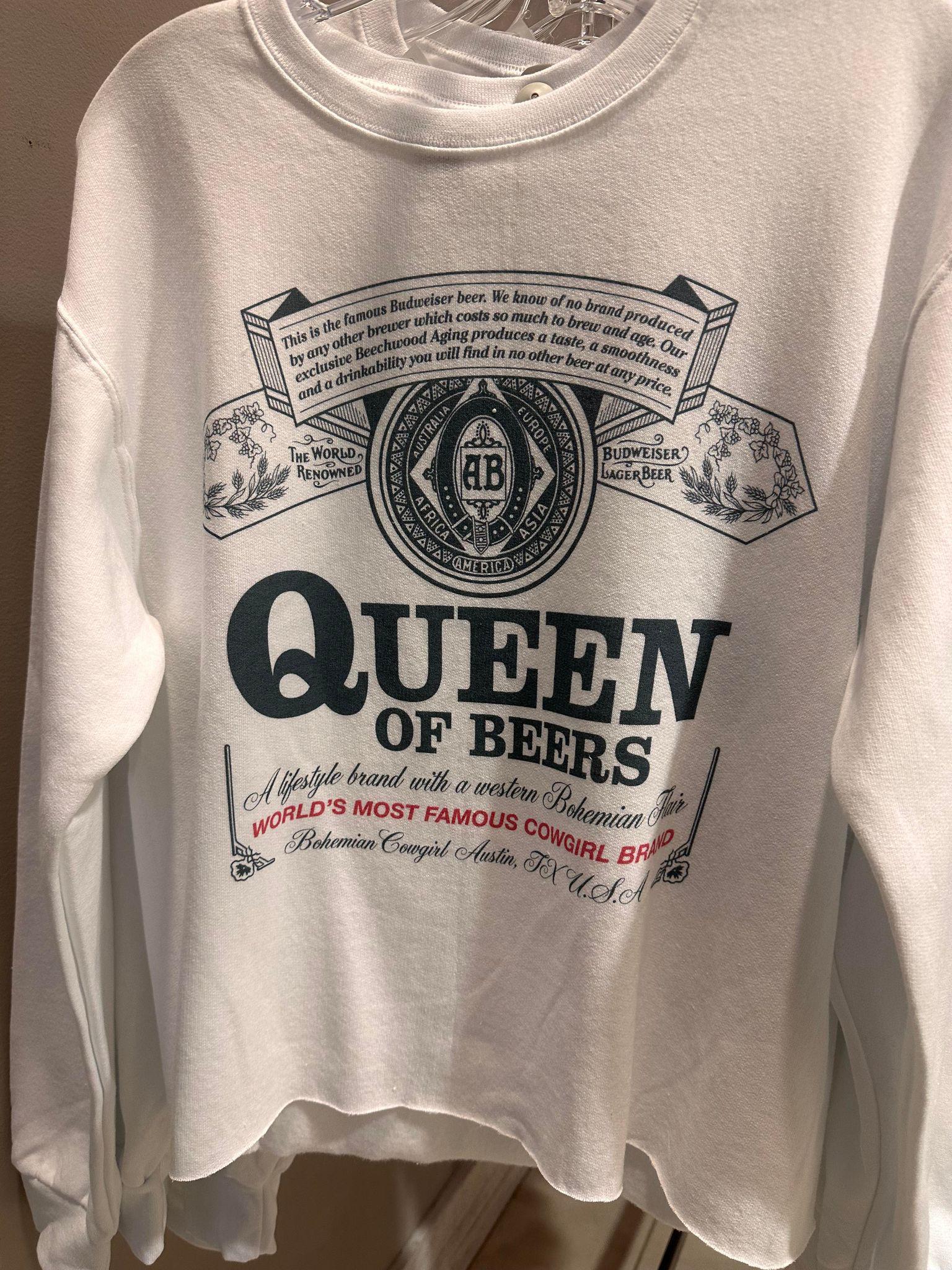 Queen Beer LS Top