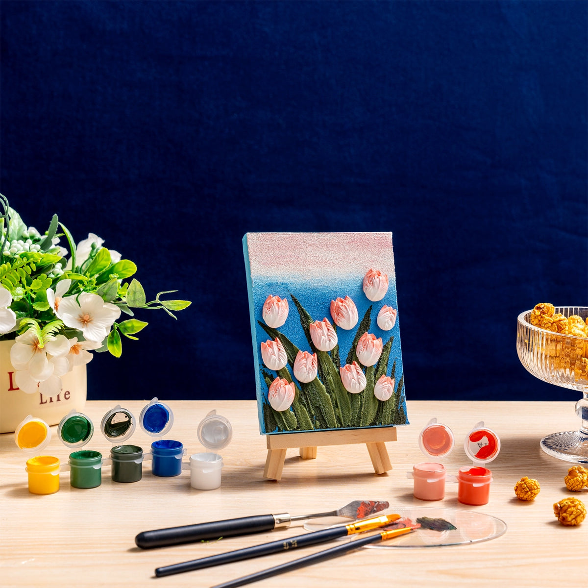 Craft Hero Muddies™ - Tiny Tulips - 3D Textured Sand Art Kit