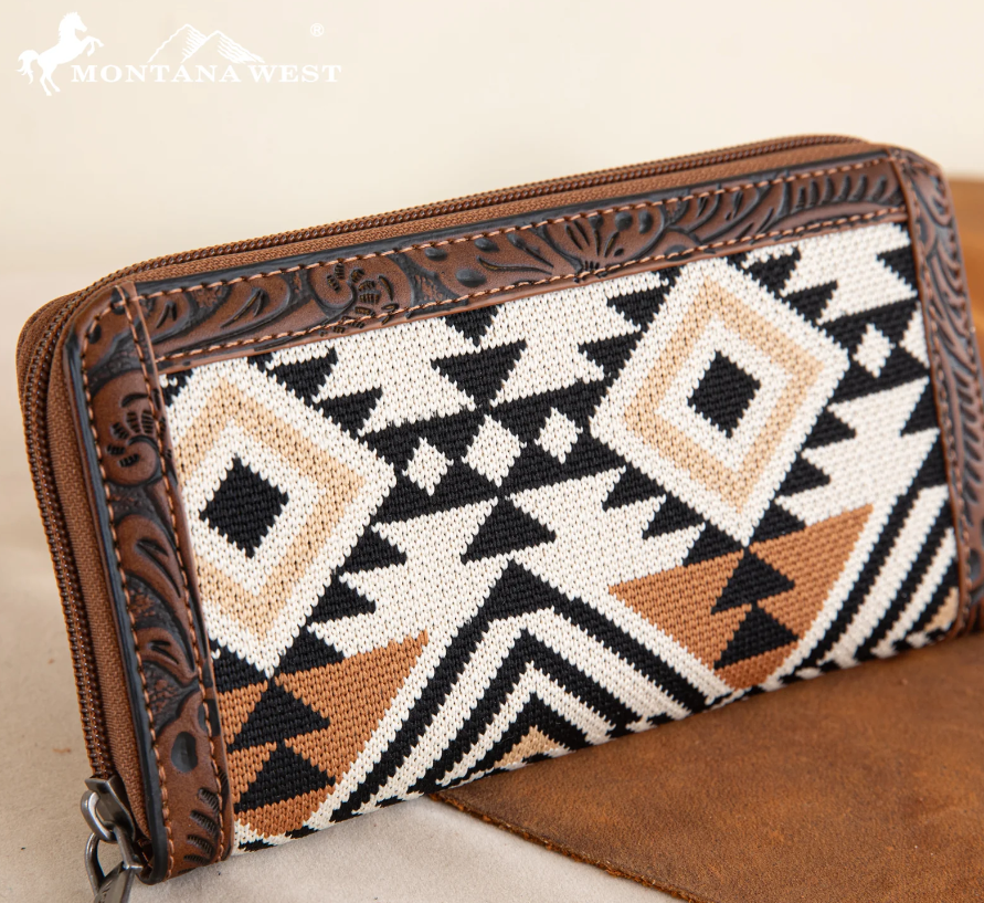 Montana West Tapestry Aztec Collection Wallet
