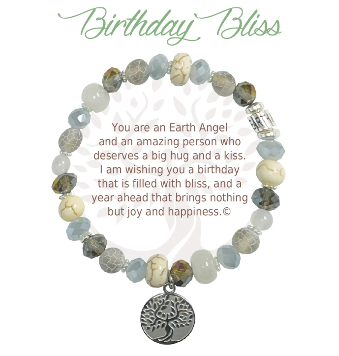 Earth Angel Natural Stone Bracelet - Birthday Bliss