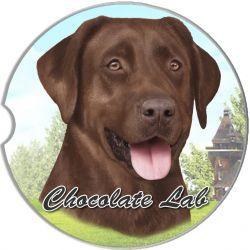 Chocolate Lab Car Coaster