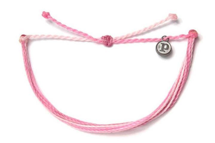 Pura Vida Boarding 4 Breast Cancer Charity Bracelet