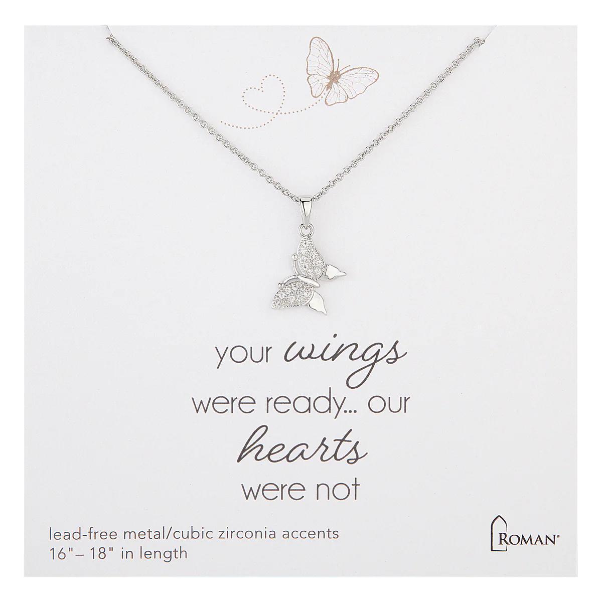 Butterfly Wings Remembrance Necklace