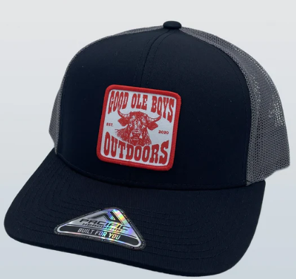 GOB Cow Woven Patch Hat Black/Charcoal