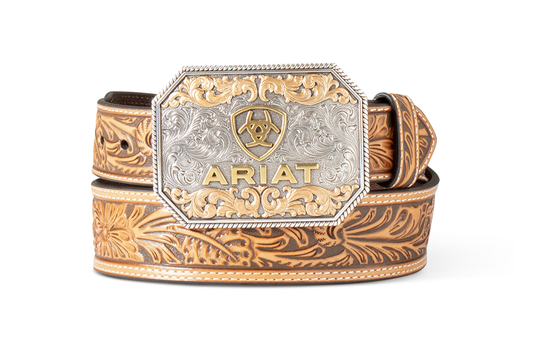 Ariat Floral Embroidered Taper Belt