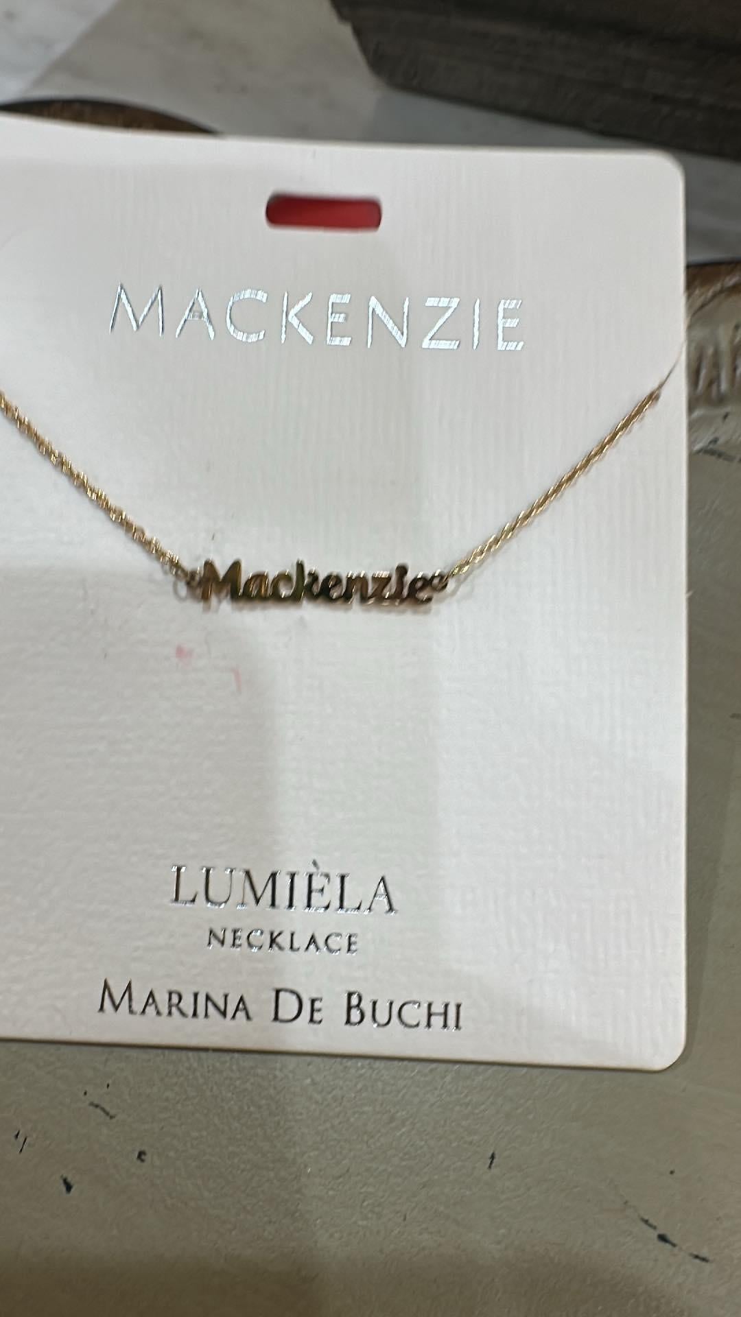 Lumiela Mackenzie Name Necklace