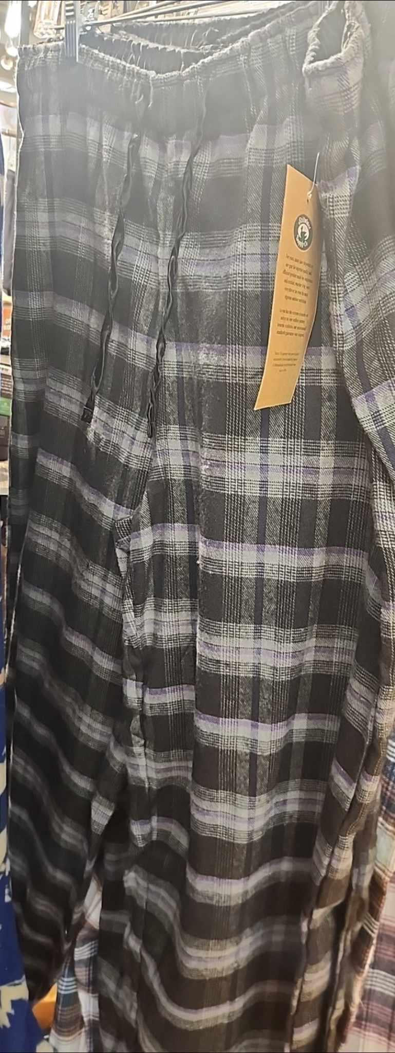 Black Purple Pajama Pants