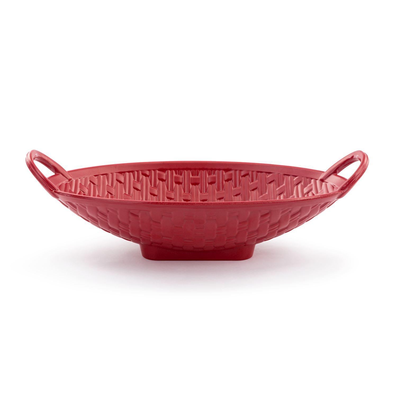 Red Melamine Bread Basket - 14.5x8in