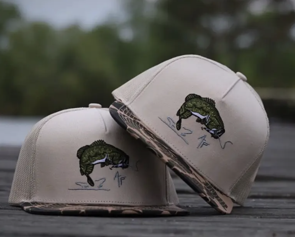 Largemouth Bass — Old School Camo Hat