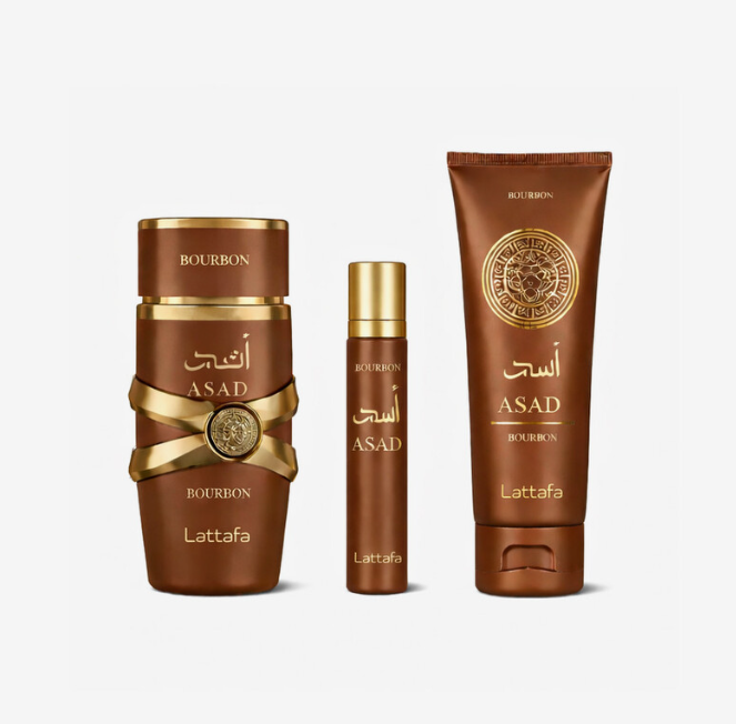 Lattafa Men's Asad Bourbon Gift Set