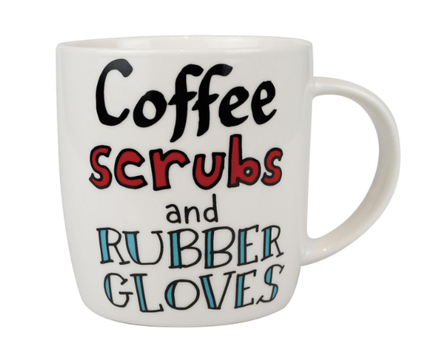 Scrubs Mug Sock Card Set