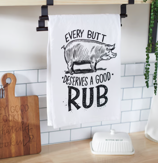 Deserves A Good Rub Kitchen Towel