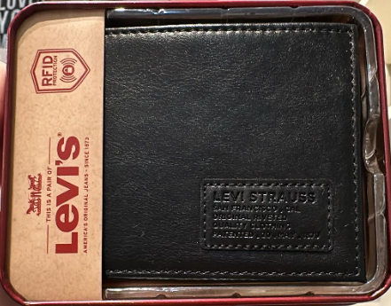 Levi Strauss MENS Passcase Wallet - Black #4