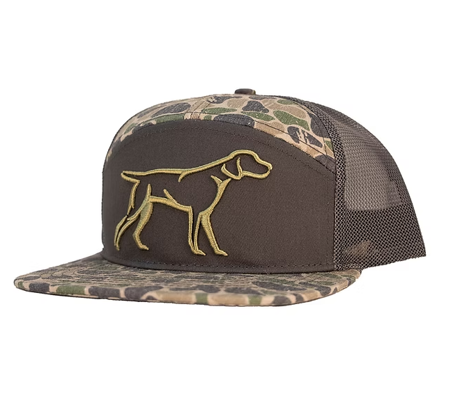 Youth 7 Panel Backwoods Camo 3D Puff Hat