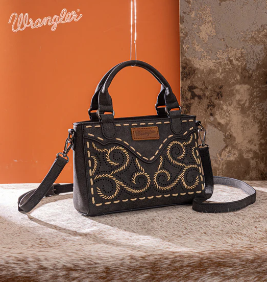 Wrangler Embroidered Swirl MIni Satchel/Crossbody