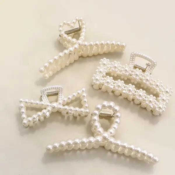 Pearl Hair Claw Clips