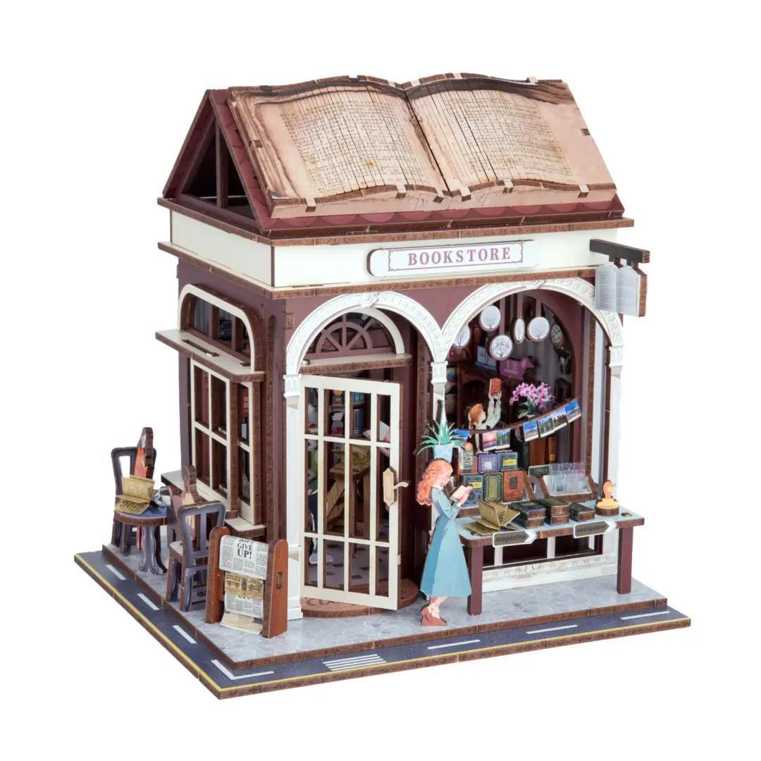 Diy Miniature House Kit: Little Village Bookstore