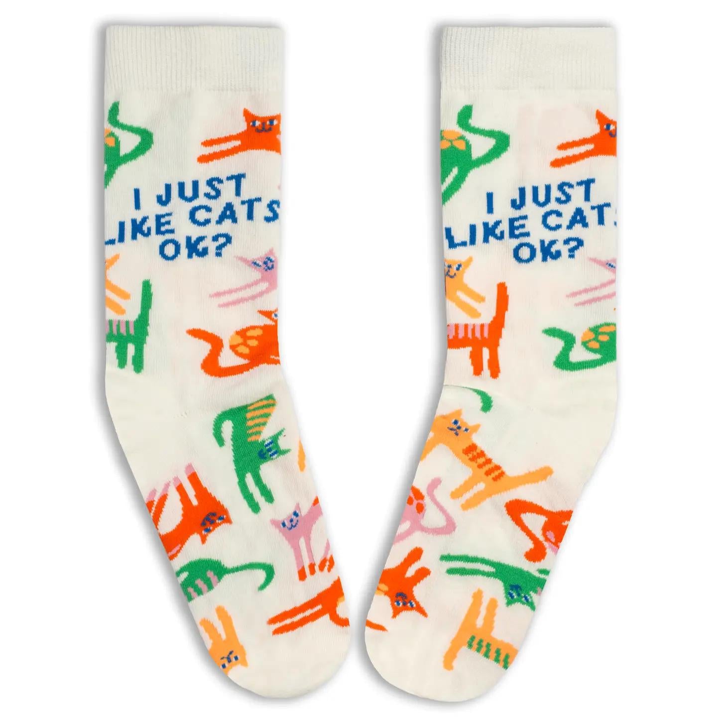 I Just Like Cats Ok Socks