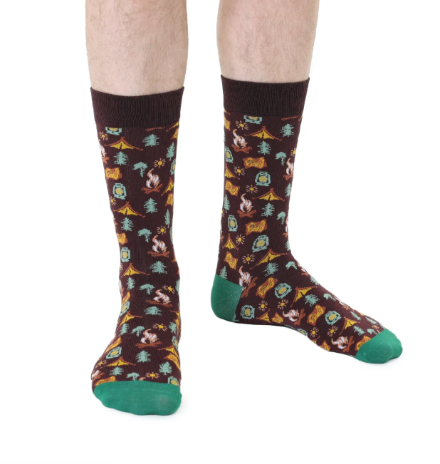 Camping Mens Bamboo Crew Socks