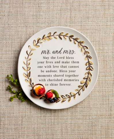 Mr. & Mrs. Blessing Plate