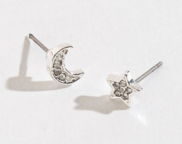 Moon & Star Earrings