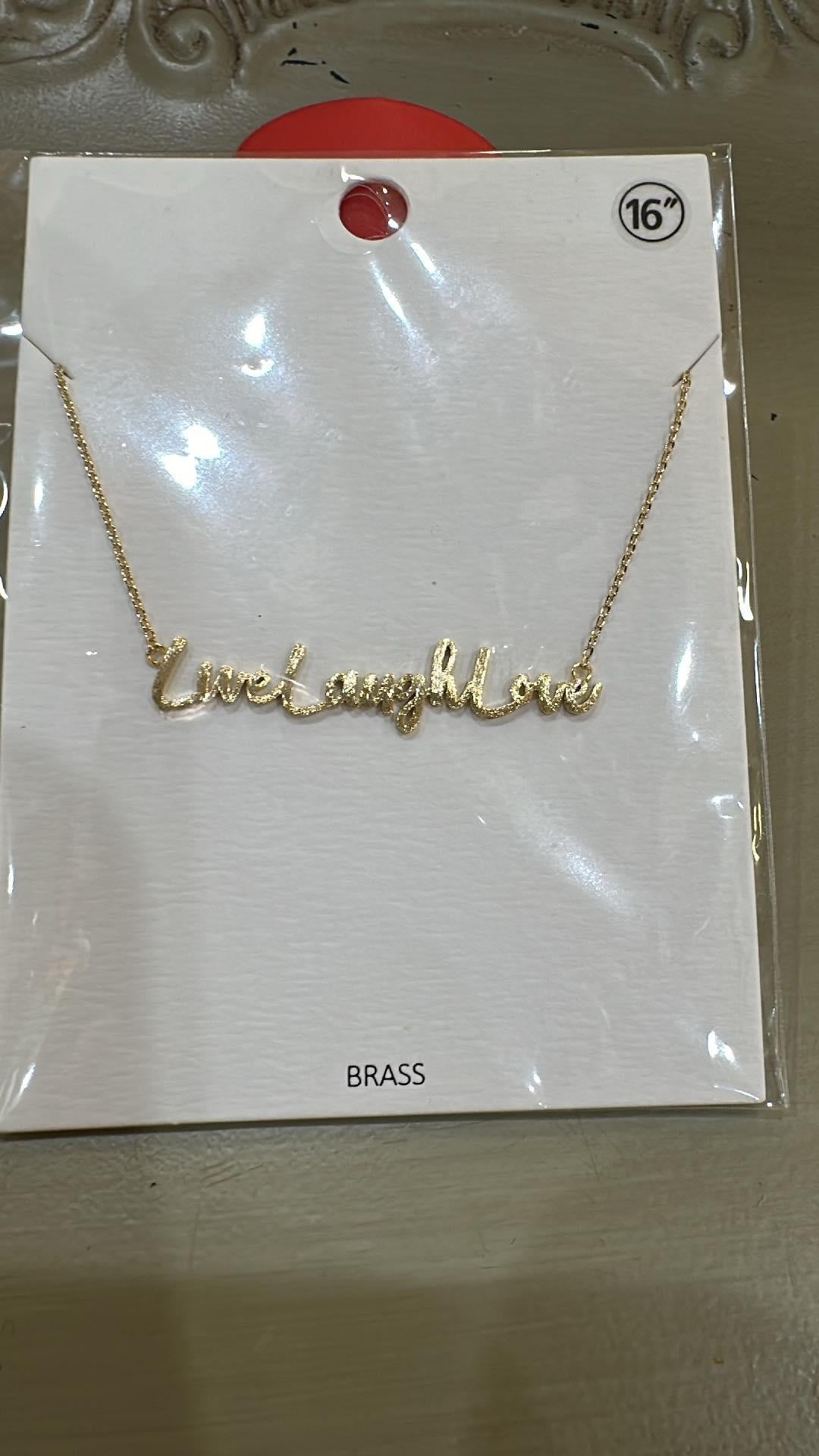 Live Laugh Love Necklace