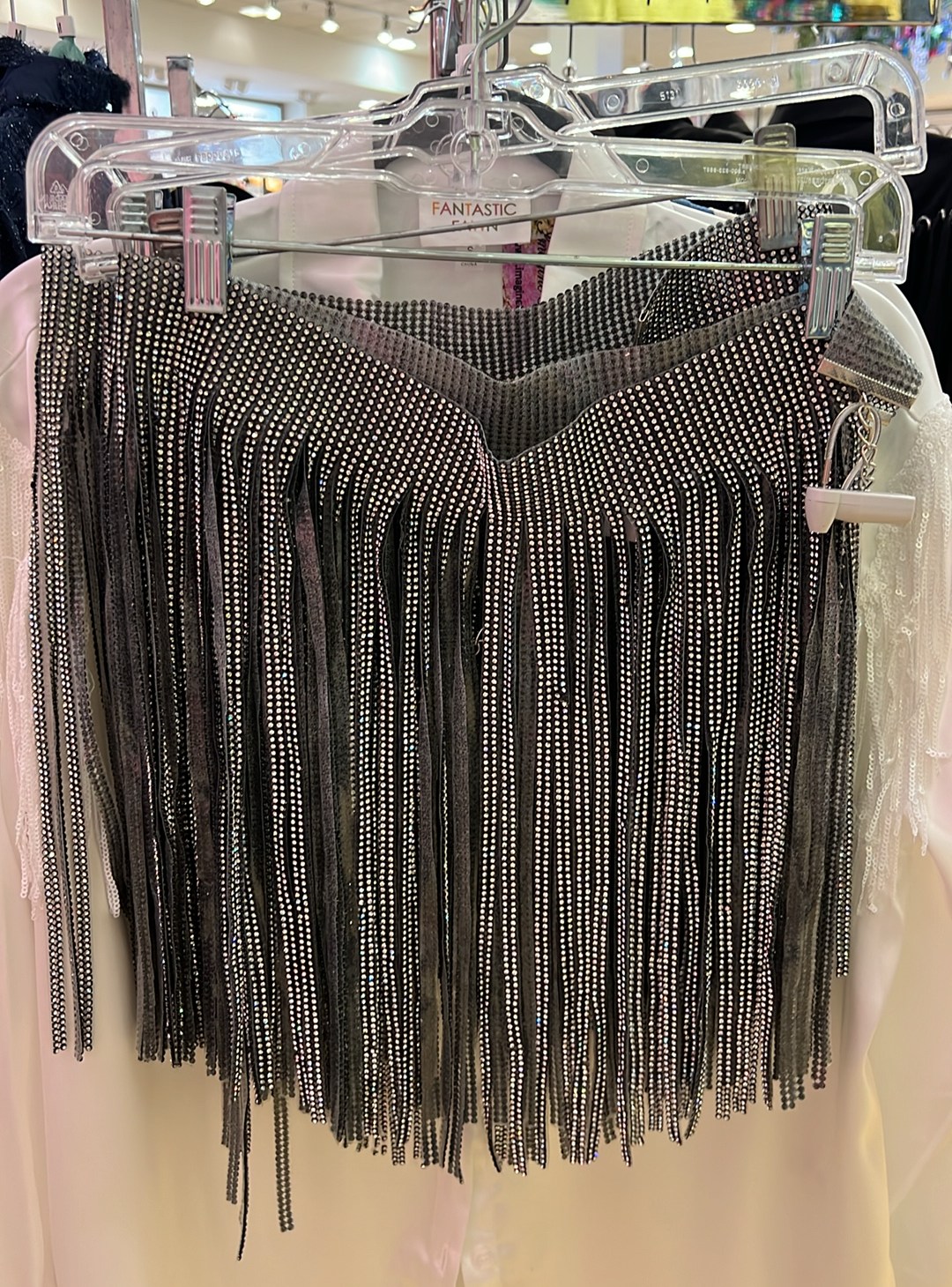 Rhinestone Fringe Belt