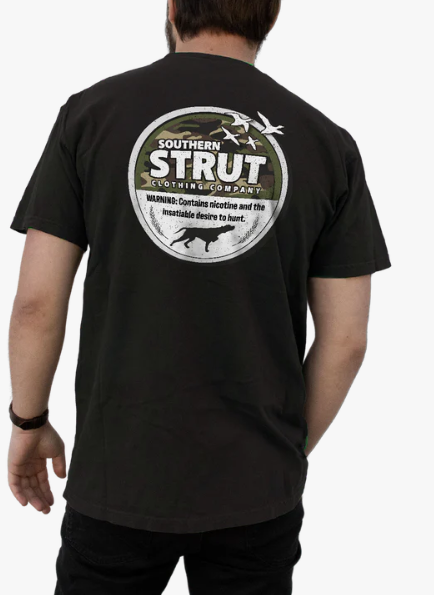 HUNTING TIN – Warning Label Tee