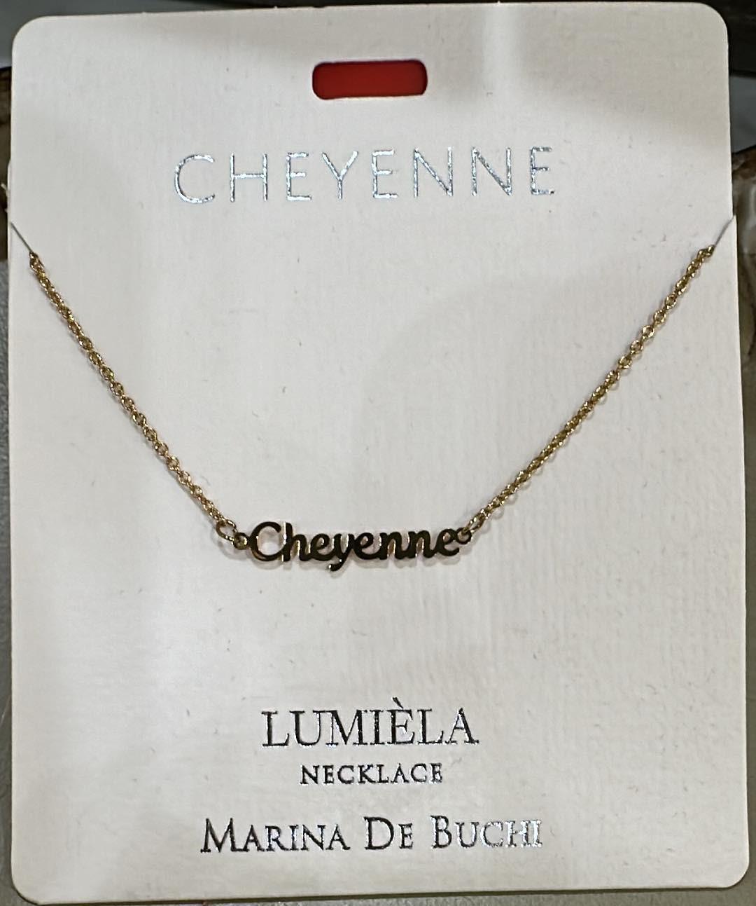 Cheyenne Name Necklace