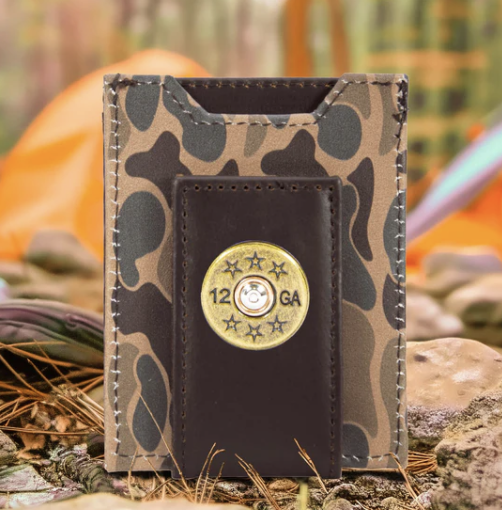 Old School Camo Front Pocket Wallet