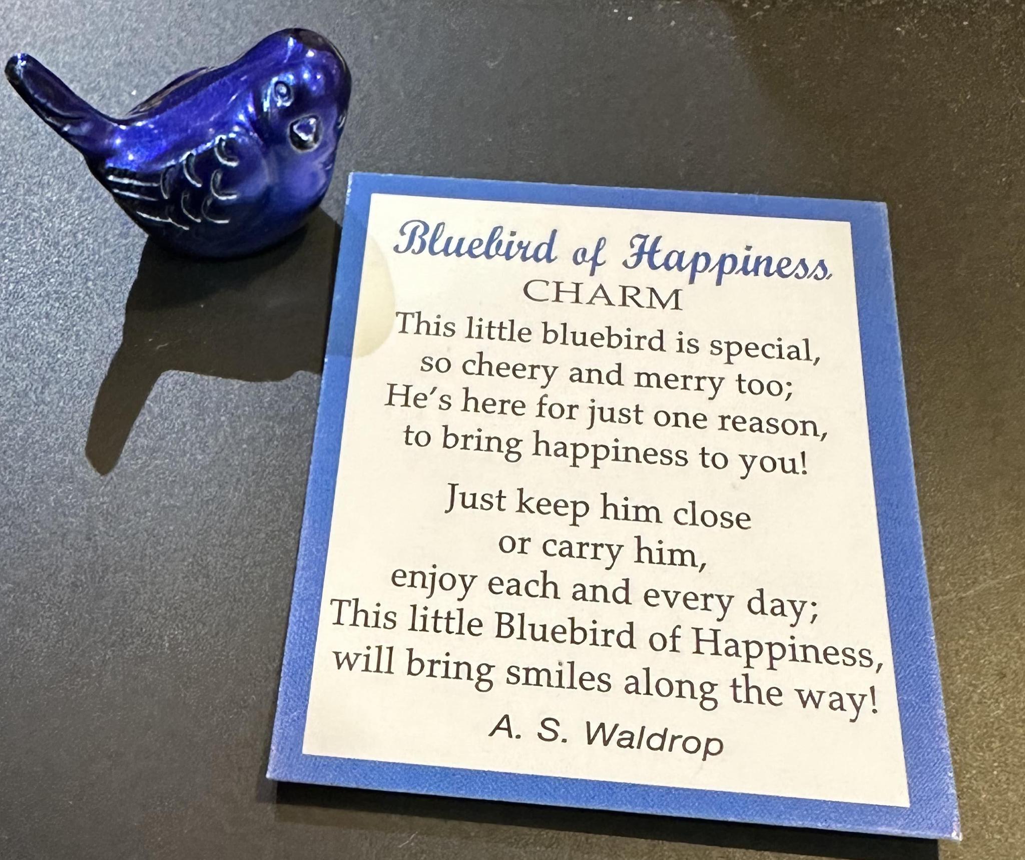 Bluebird of Happiness Charm