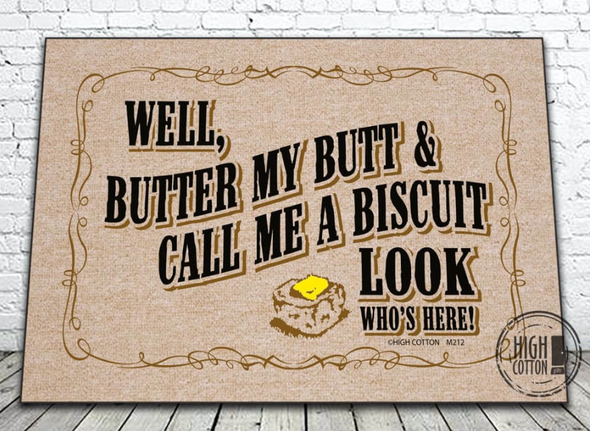 Butter My Butt Door Mat