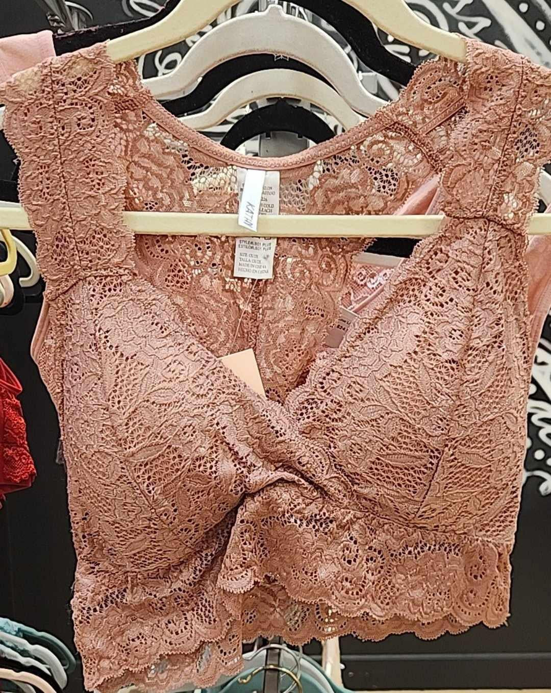Back Lace Mauve Bralette