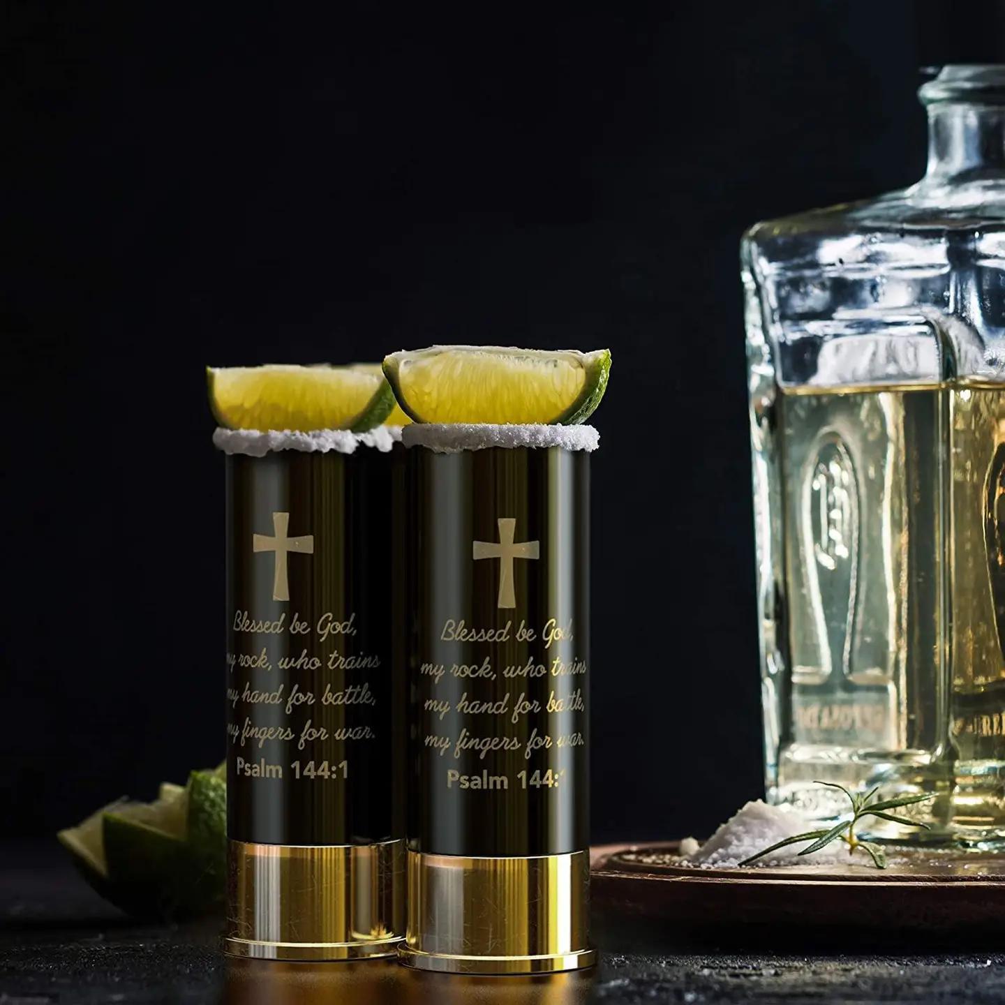 12 Gauge Shot Glasses Set of 4 - Psalm 144:1