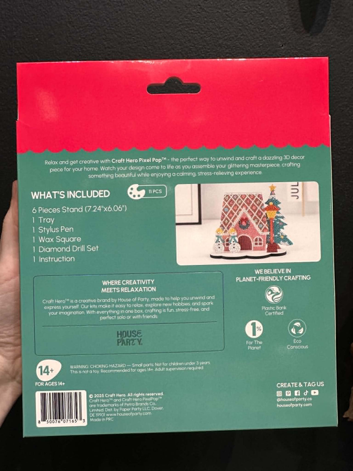 Craft Hero Pixelpop™ - Winter Wishes - 3D Diamond Art Painting Kit
