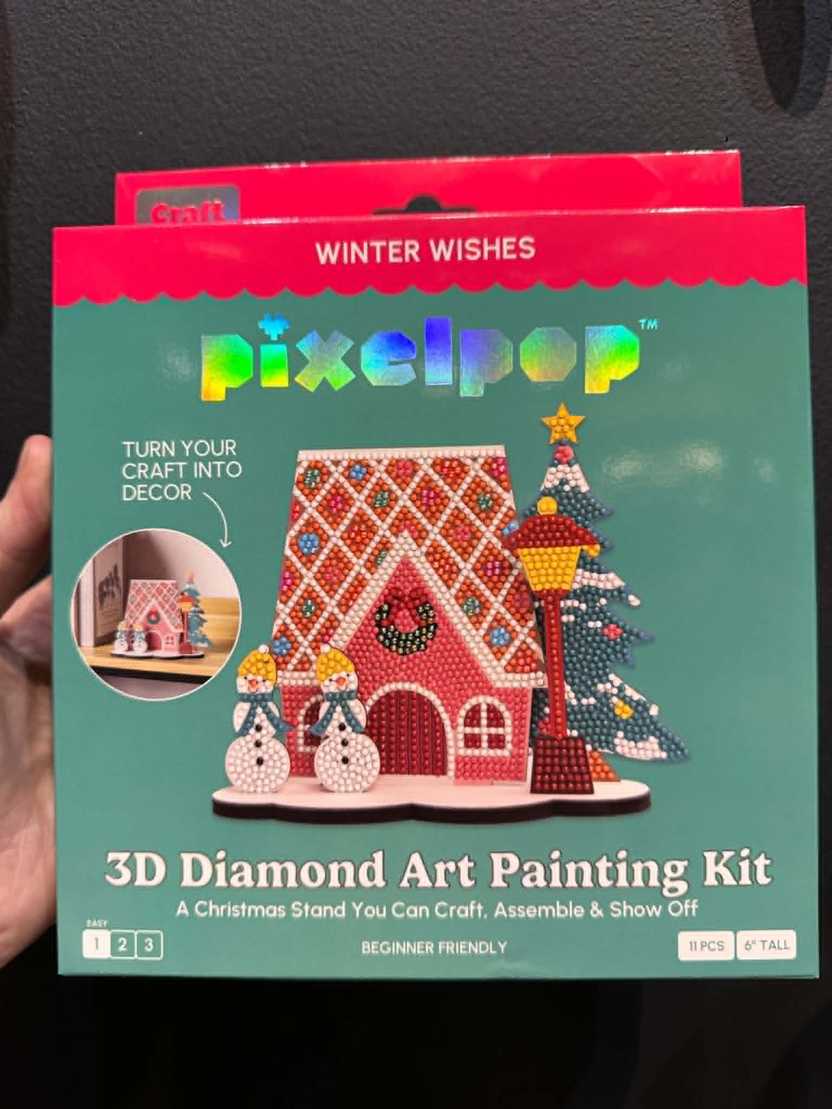 Craft Hero Pixelpop™ - Winter Wishes - 3D Diamond Art Painting Kit
