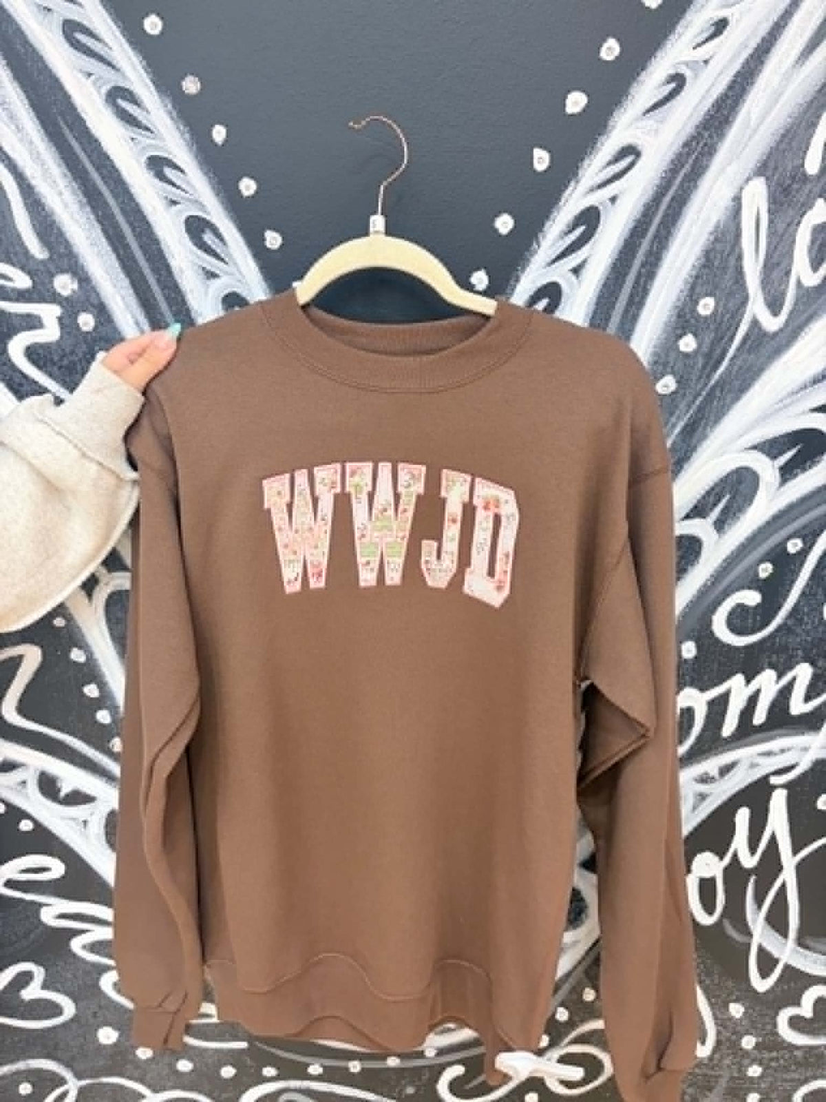 WWJD Brown Sweater