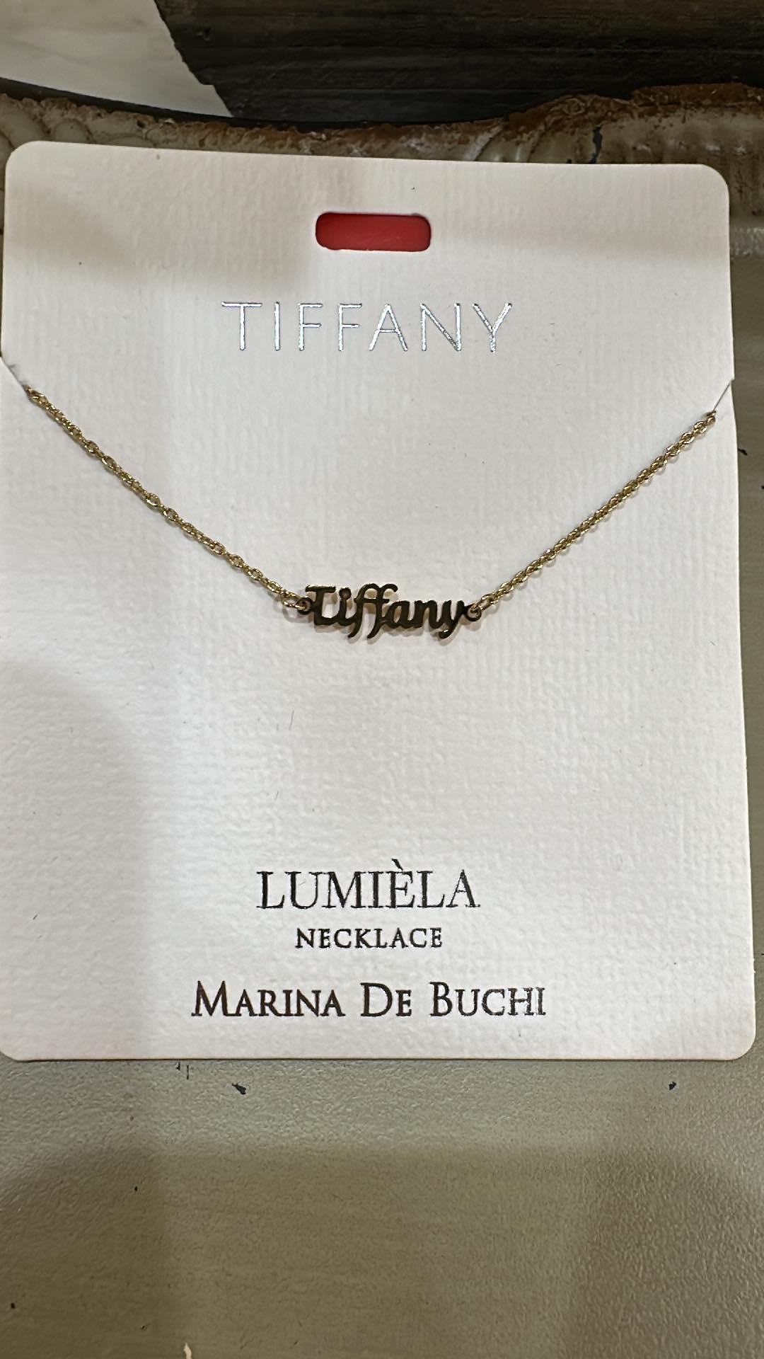 Lumiela Tiffany Name Necklace