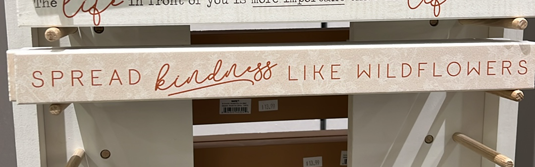 Spread Kindness Skinny Sign